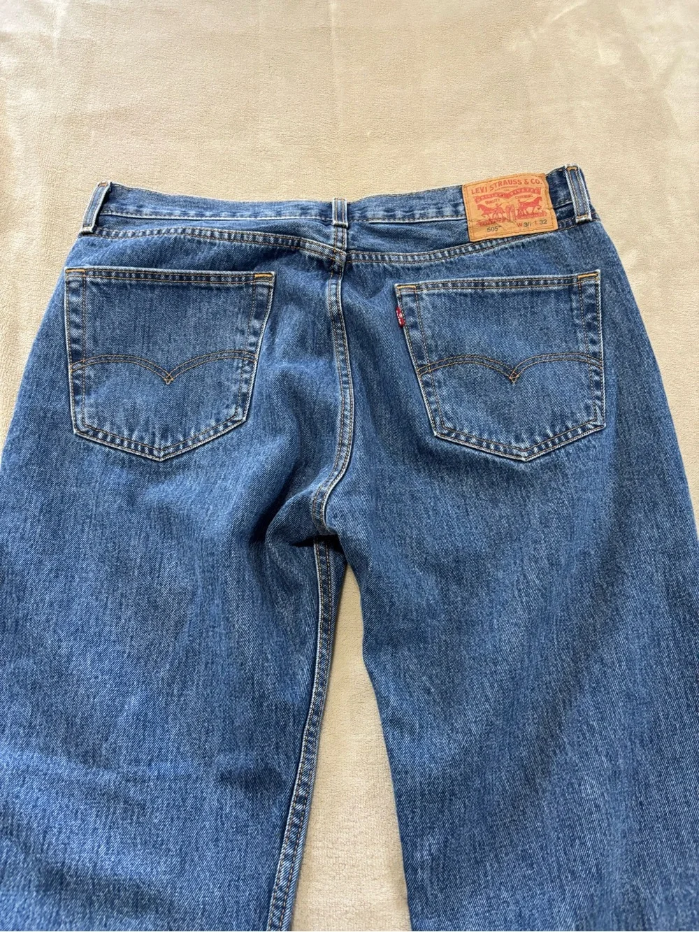 Levi's‎ 505 Men's Straight Fit Denim Jeans - Medium Blue